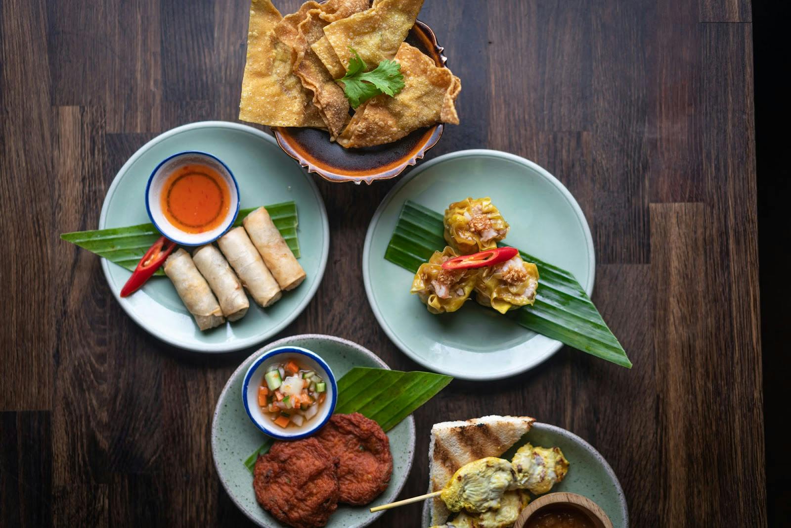 Enticing appetizers at Mai Thai Deli for a networking event or meeting break.