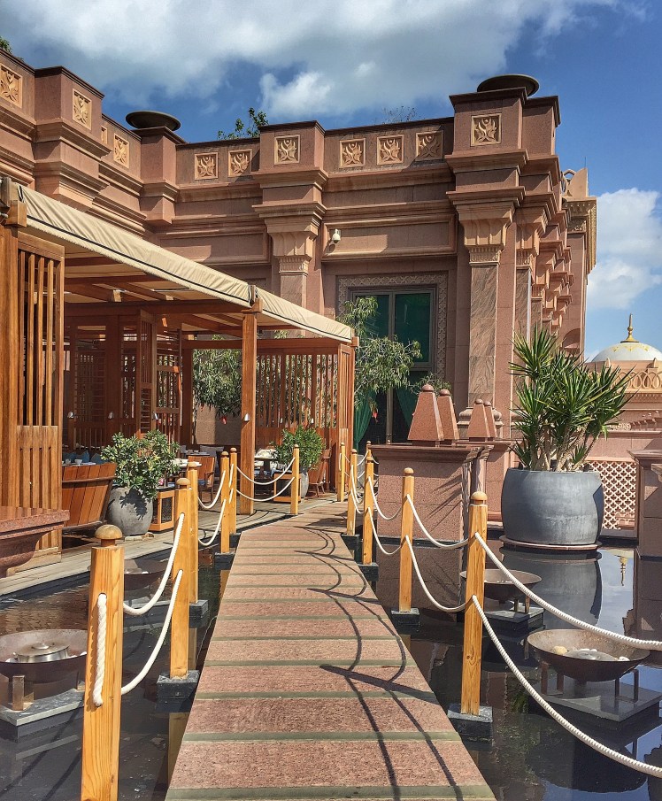 Elegant outdoor terrace at Hakkasan, perfect for upscale events and networking receptions.