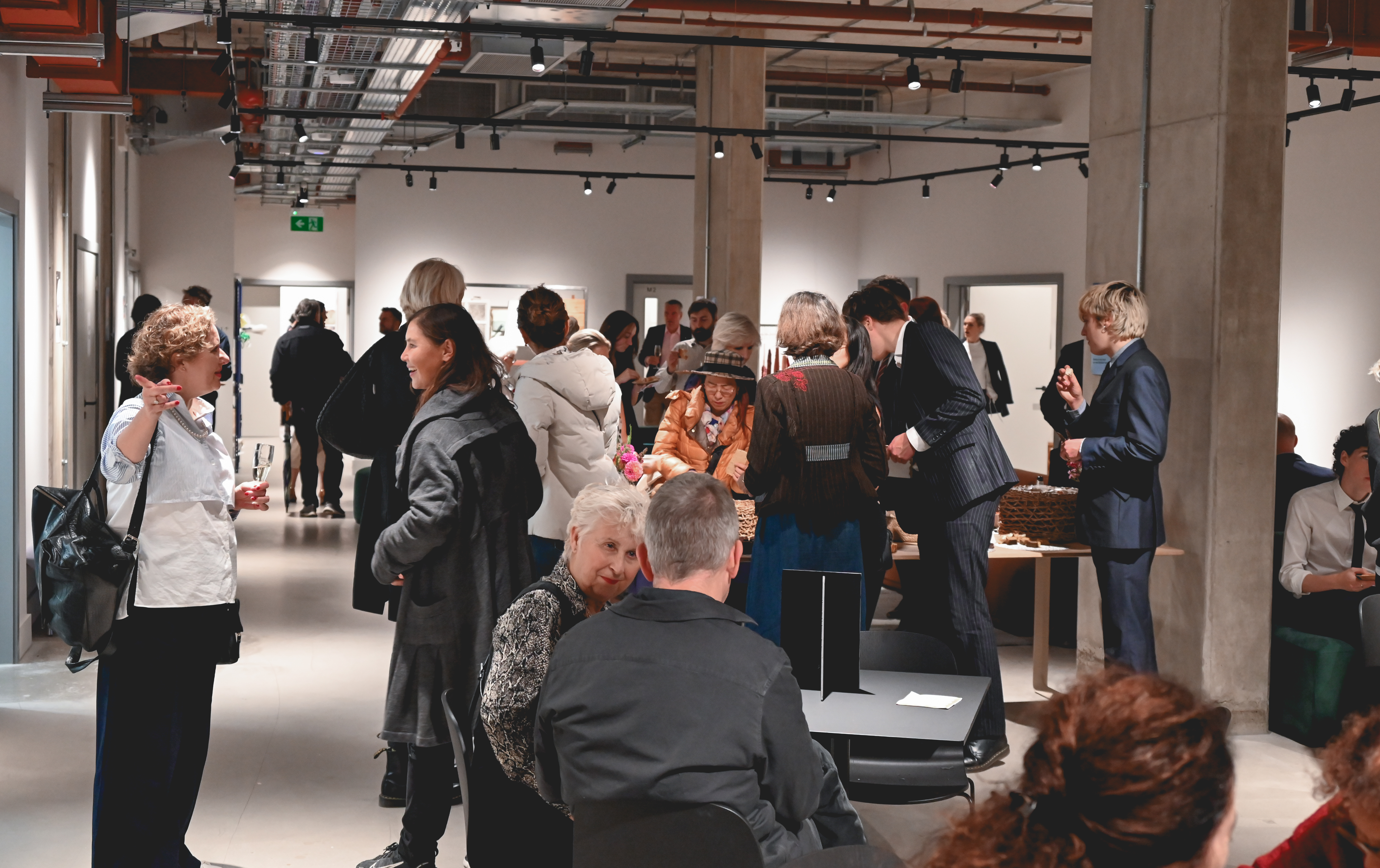 Vibrant networking event at The Hub with contemporary decor, ideal for fostering connections.