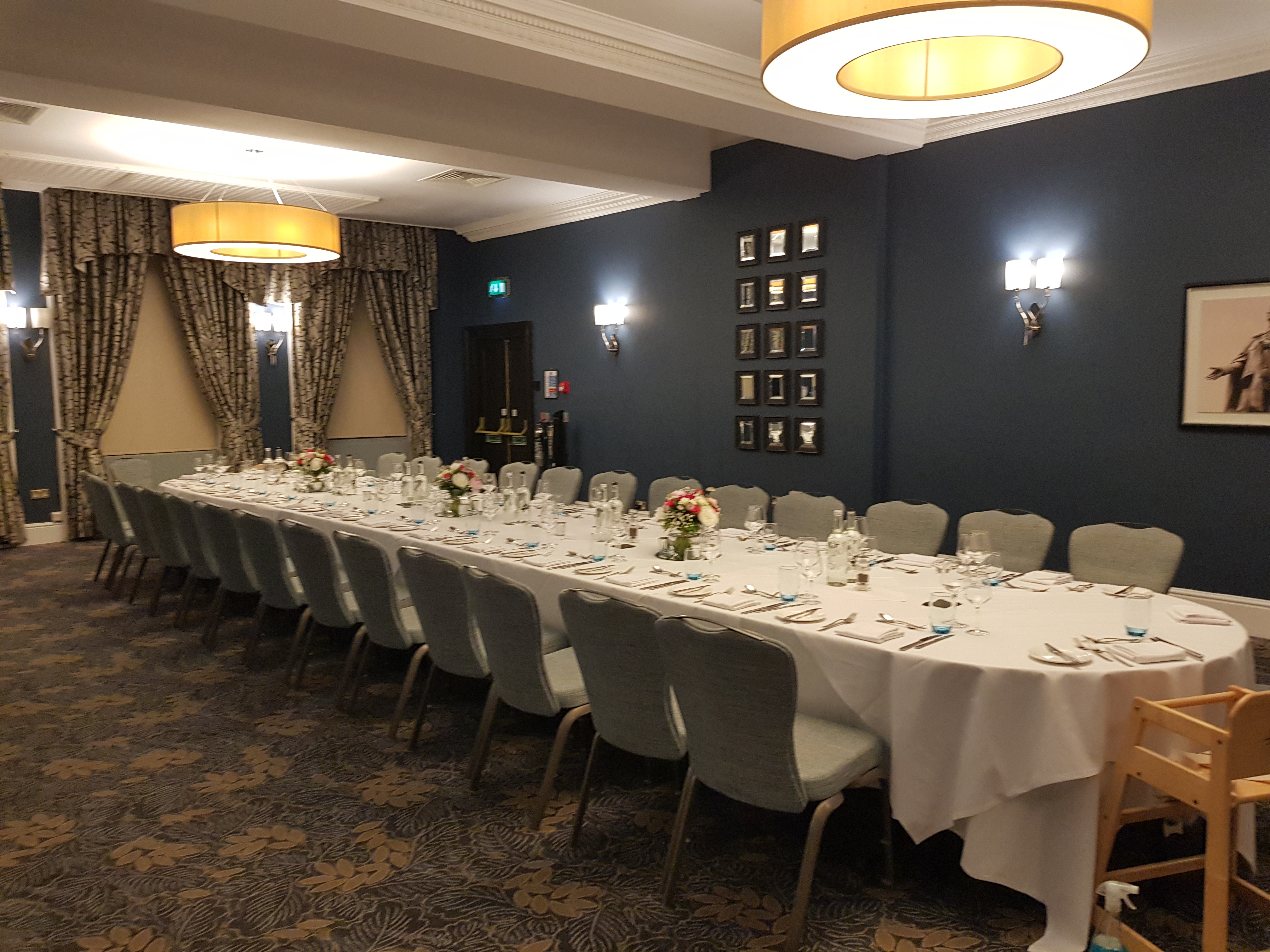 Elegant meeting room at The Grand Brighton, perfect for formal dining events.