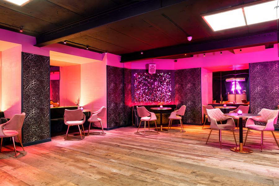 Chic Greenhouse event space in Forest Road Brewery, ideal for gatherings and networking.