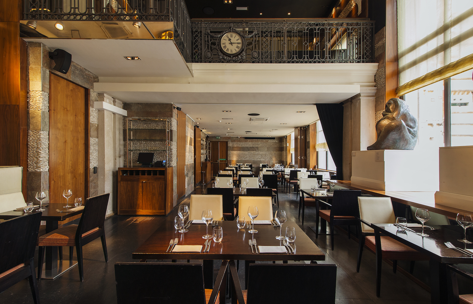 Sophisticated dining space at Mint Leaf Lounge for corporate events and private gatherings.