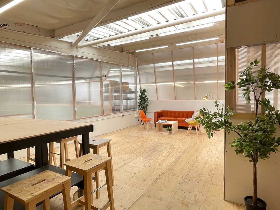 Versatile Maker pods in Makers Quarter for creative workshops and team meetings.