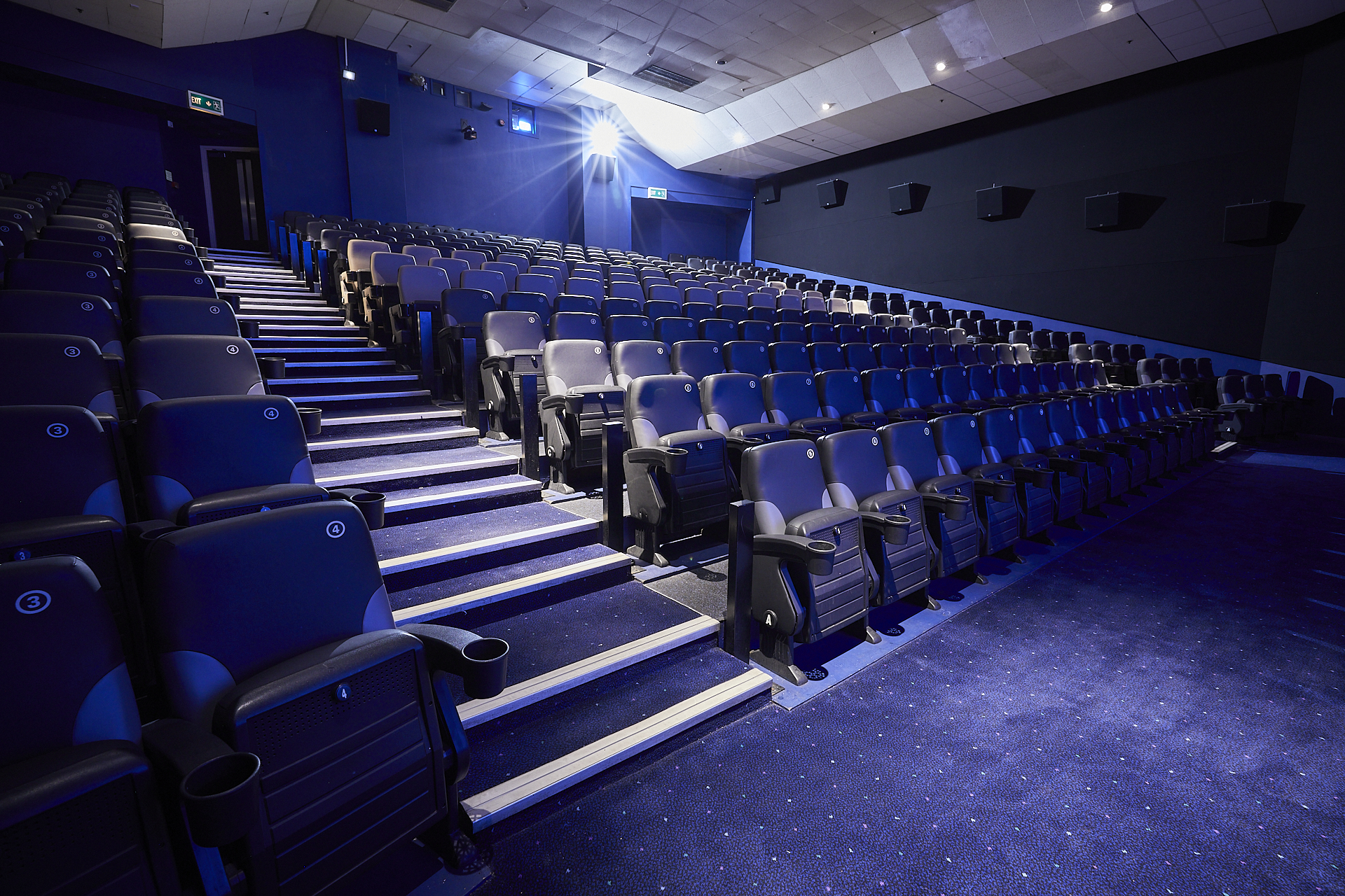 ODEON London auditorium with tiered seating, ideal for corporate events and film festivals.