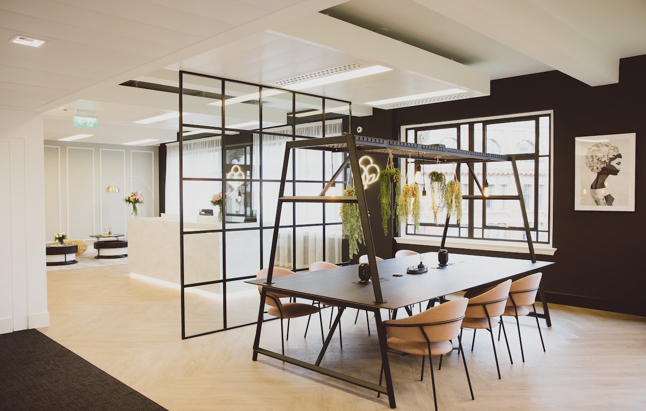 Modern co-working space in Arkwright House, designed for creativity and collaboration events.