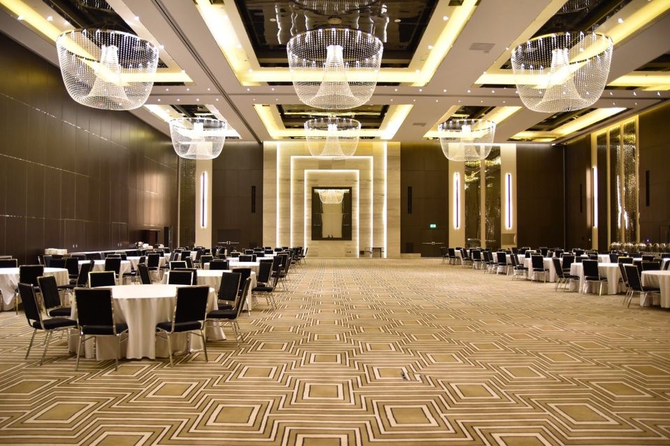Al Thuraya Ballroom at Fairmont Riyadh, elegant space for corporate events and banquets.