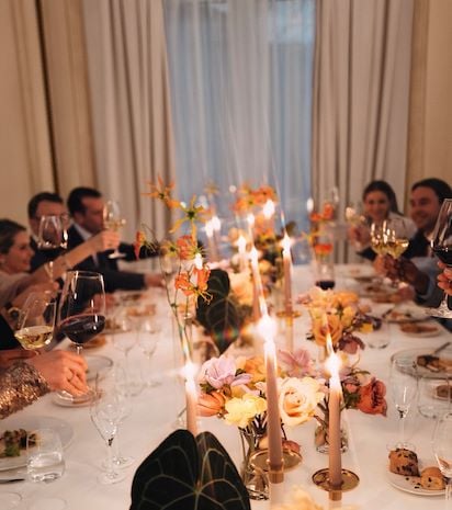 Elegant dining table at Hotel Principe di Savoia for sophisticated events and celebrations.