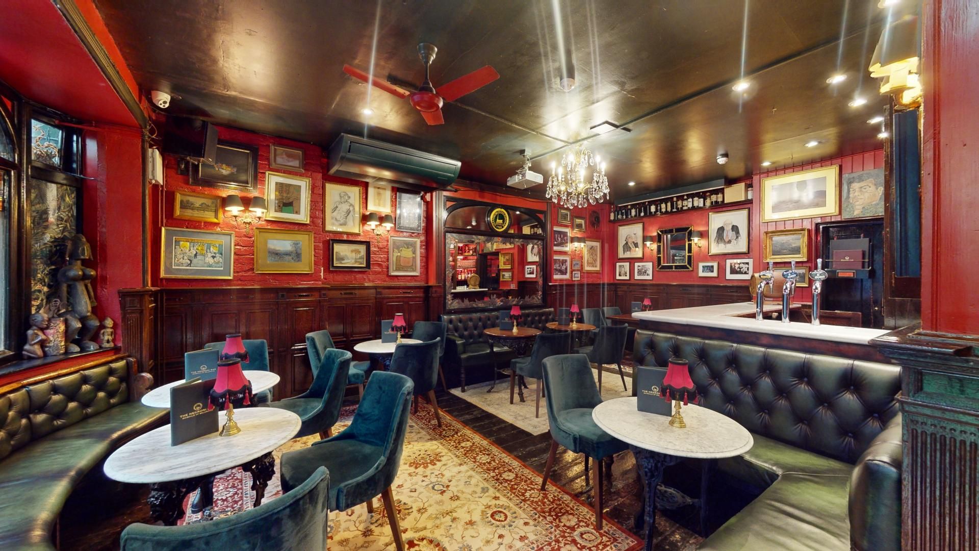 The Negroni Bar at Boisdale of Belgravia: elegant venue for corporate and social events.