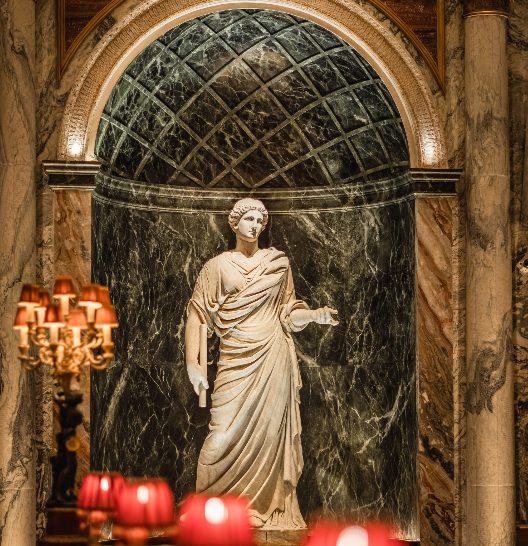 Apollo Muse Bacchanalia marble gala event