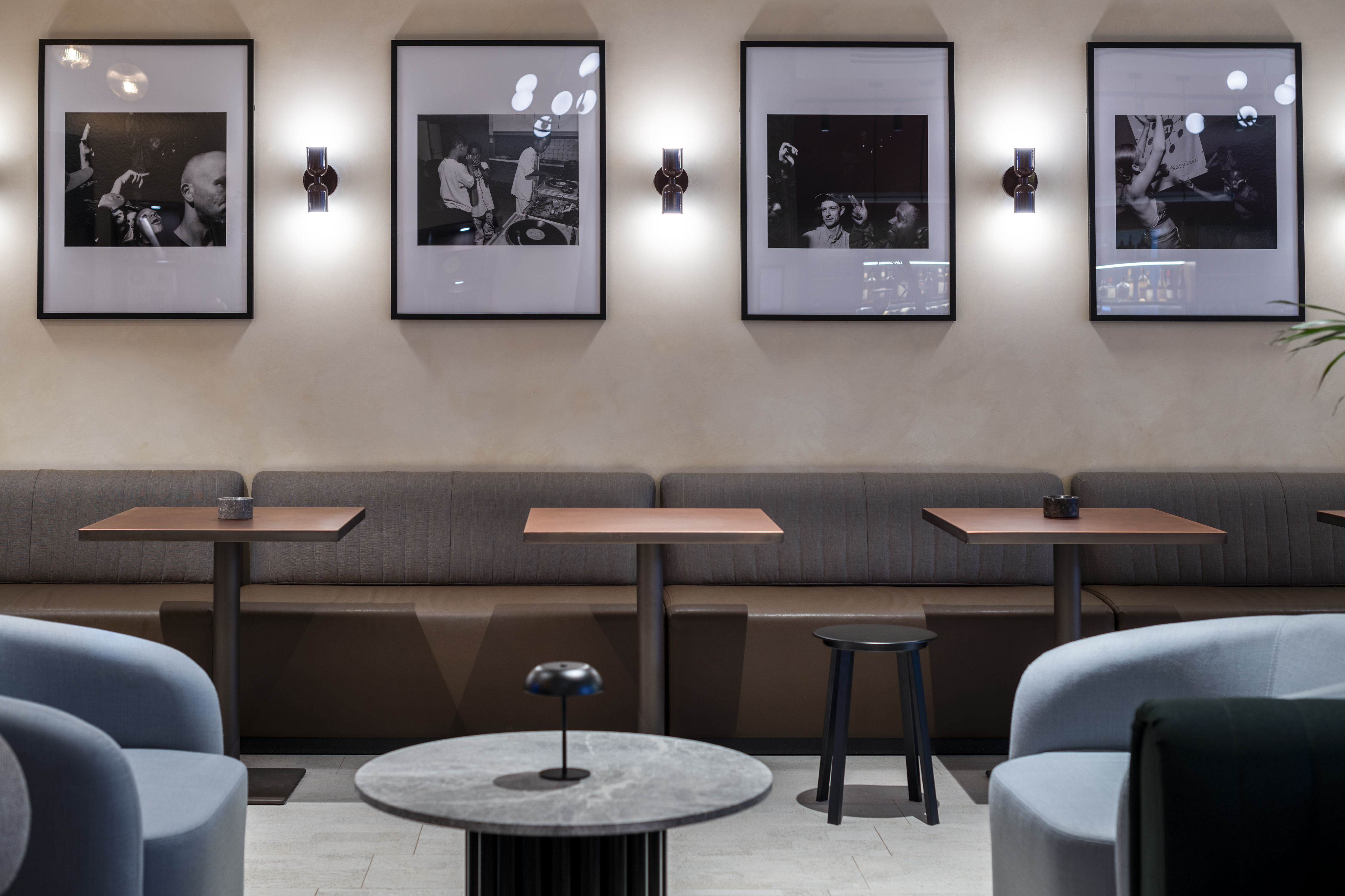 Stylish event space at Qube Elephant Lounge, ideal for networking and meetings.