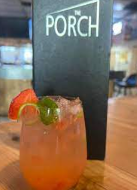 Porch Bar cocktail, refreshing garnish, event drinks, Peckham bar