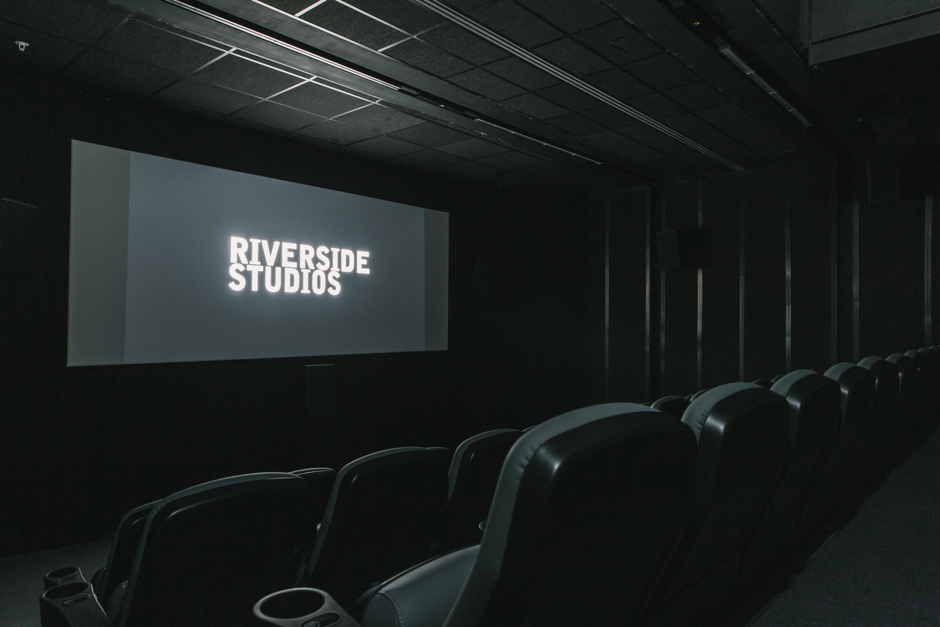 Sleek Cinema Screen Two at Riverside Studios, ideal for film screenings and presentations.