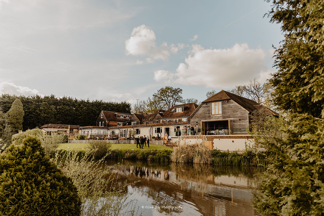 Outdoor garden venue at Brookfield Barn with rustic charm for events and meetings.