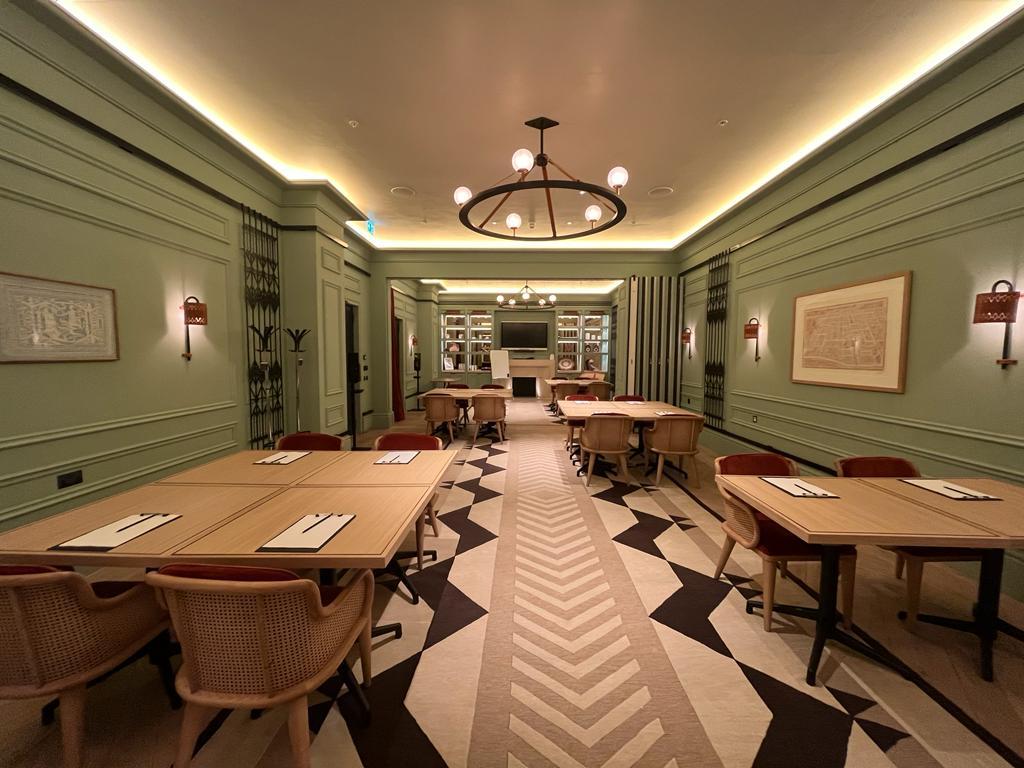 Elegant meeting space at Mortise & Tenor, perfect for workshops and breakout sessions.