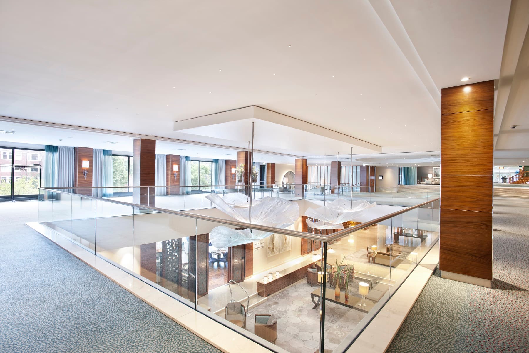 Spacious event space at Hotel Okura Amsterdam, ideal for conferences and networking.