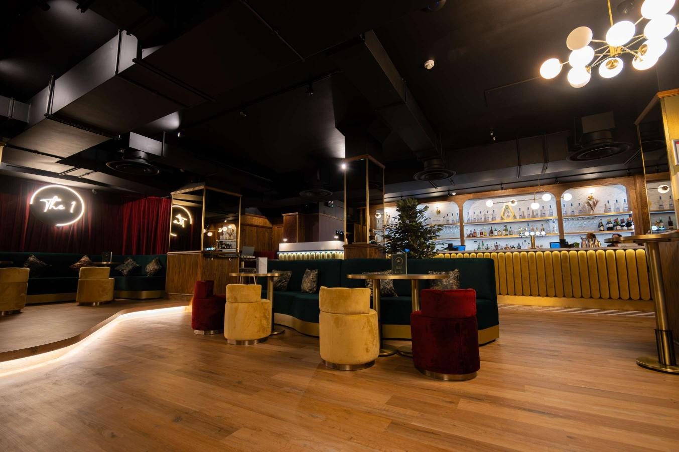 Stylish venue hire at The 1 Bar, perfect for upscale events and social gatherings.