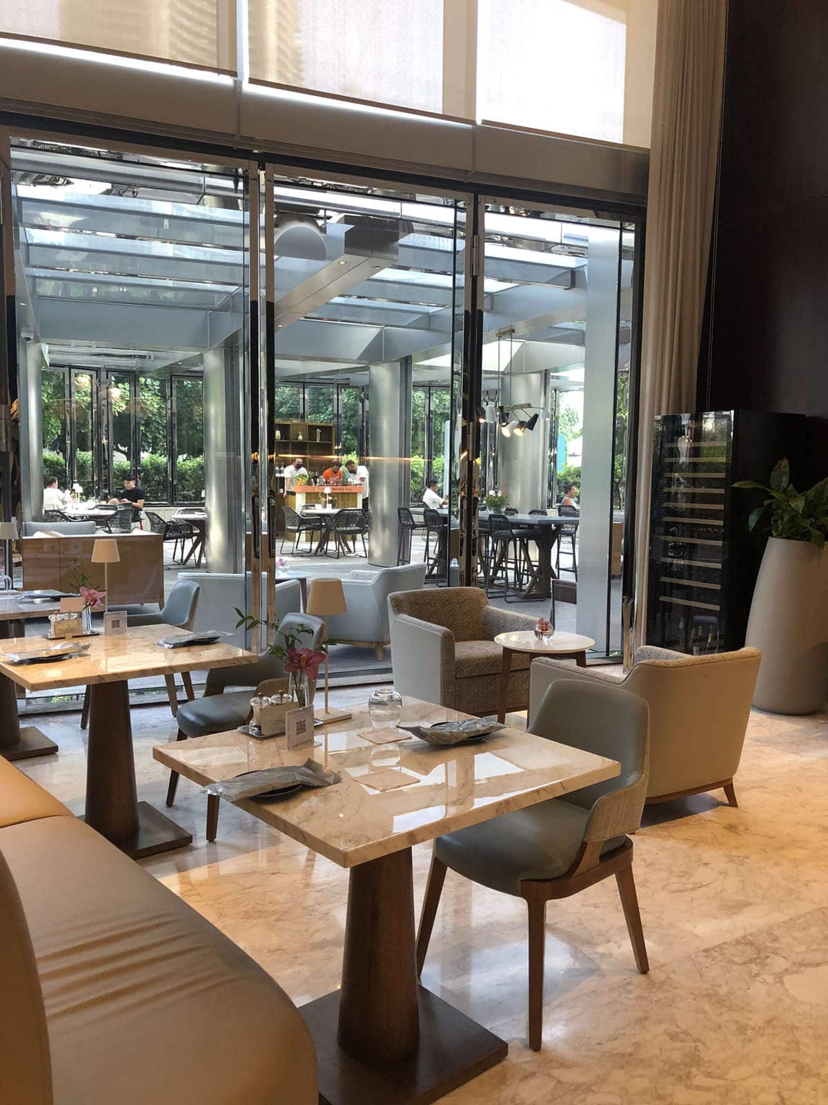 Elegant dining space at Address Sky View, perfect for events and meetings.