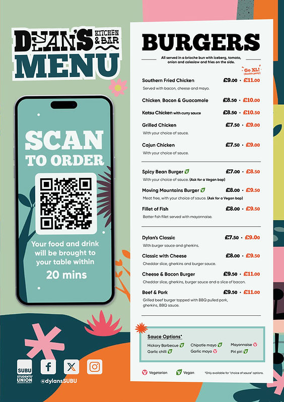 FOOD MENU | dylansbar