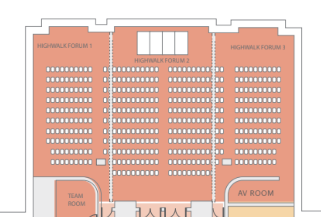 HighWalk Forum at Convene 200 Aldersgate, ideal for conferences and events.