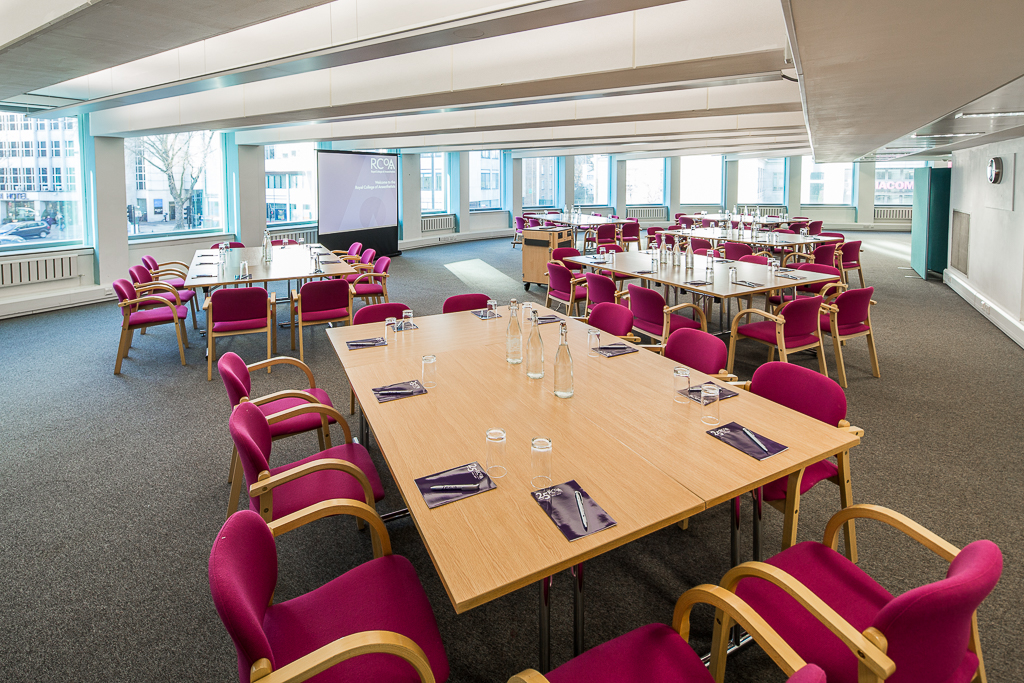Gallery 2 in Churchill House: vibrant meeting space for workshops and seminars.