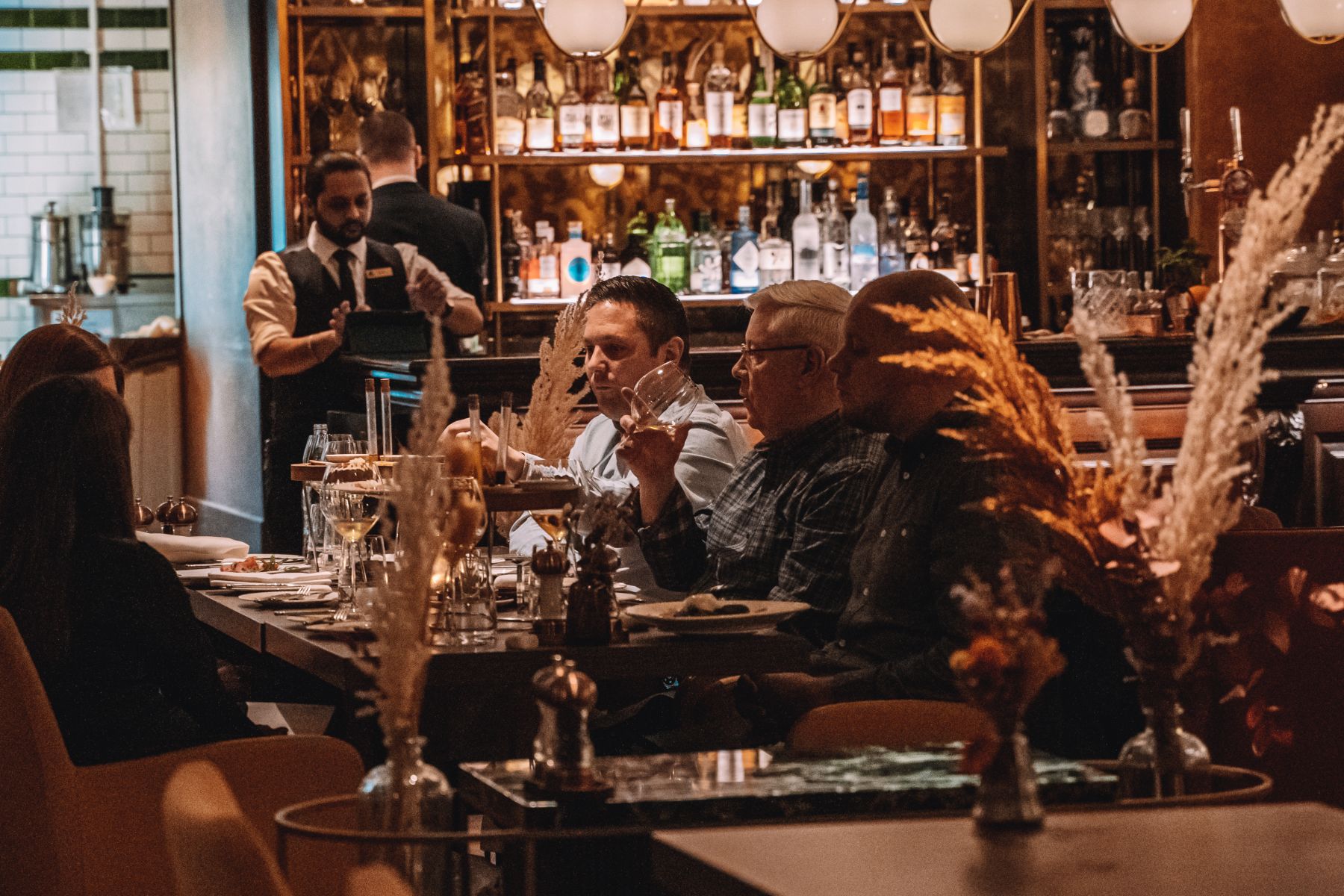 Sophisticated dining at Bar in Piazza Italiana, ideal for corporate dinners and networking.