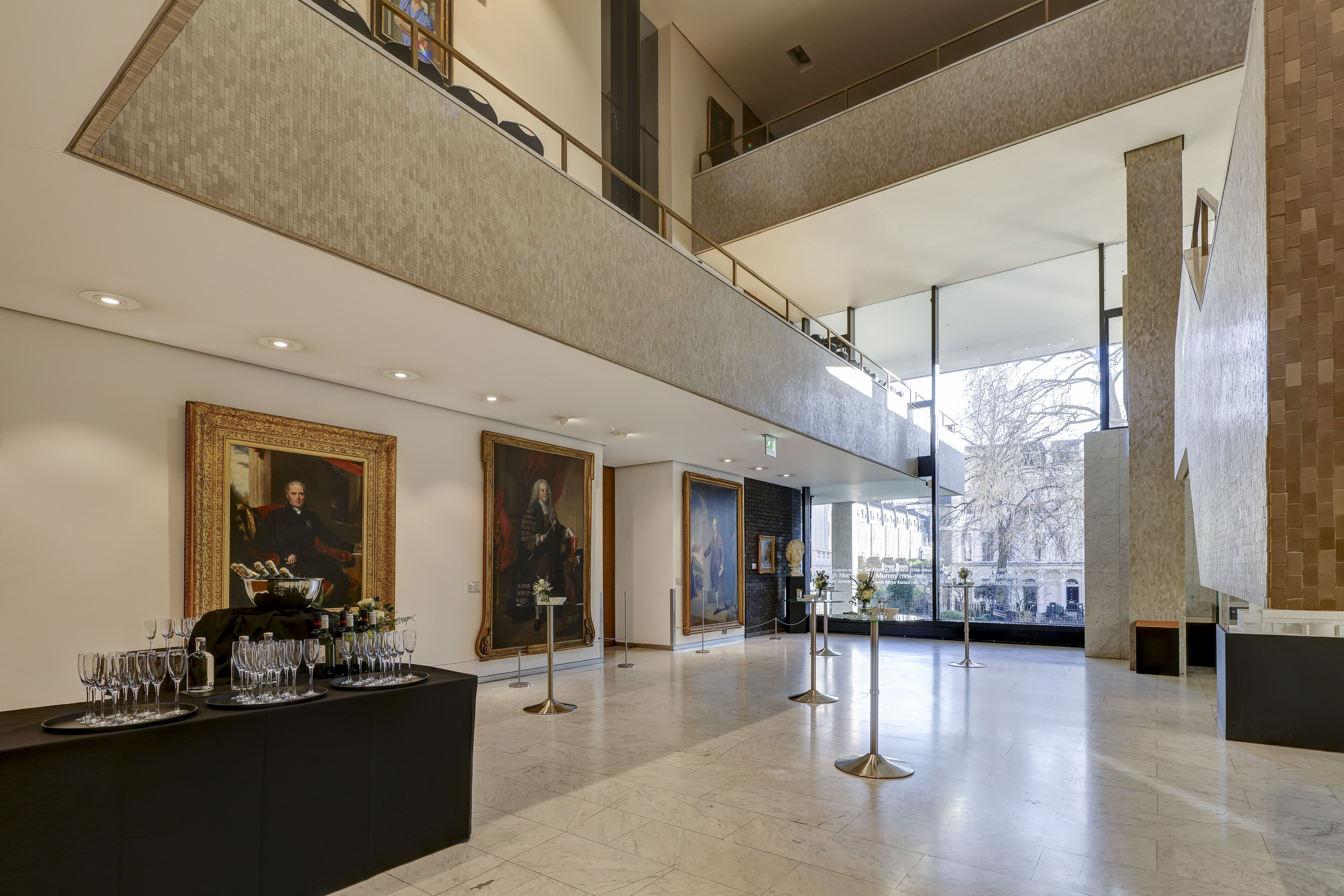 Elegant RCP London Events venue with high ceilings, perfect for receptions and networking.