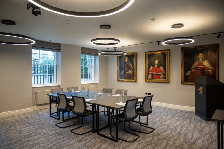 Modern meeting room at Gray's Inn with sleek table, ideal for conferences and workshops.