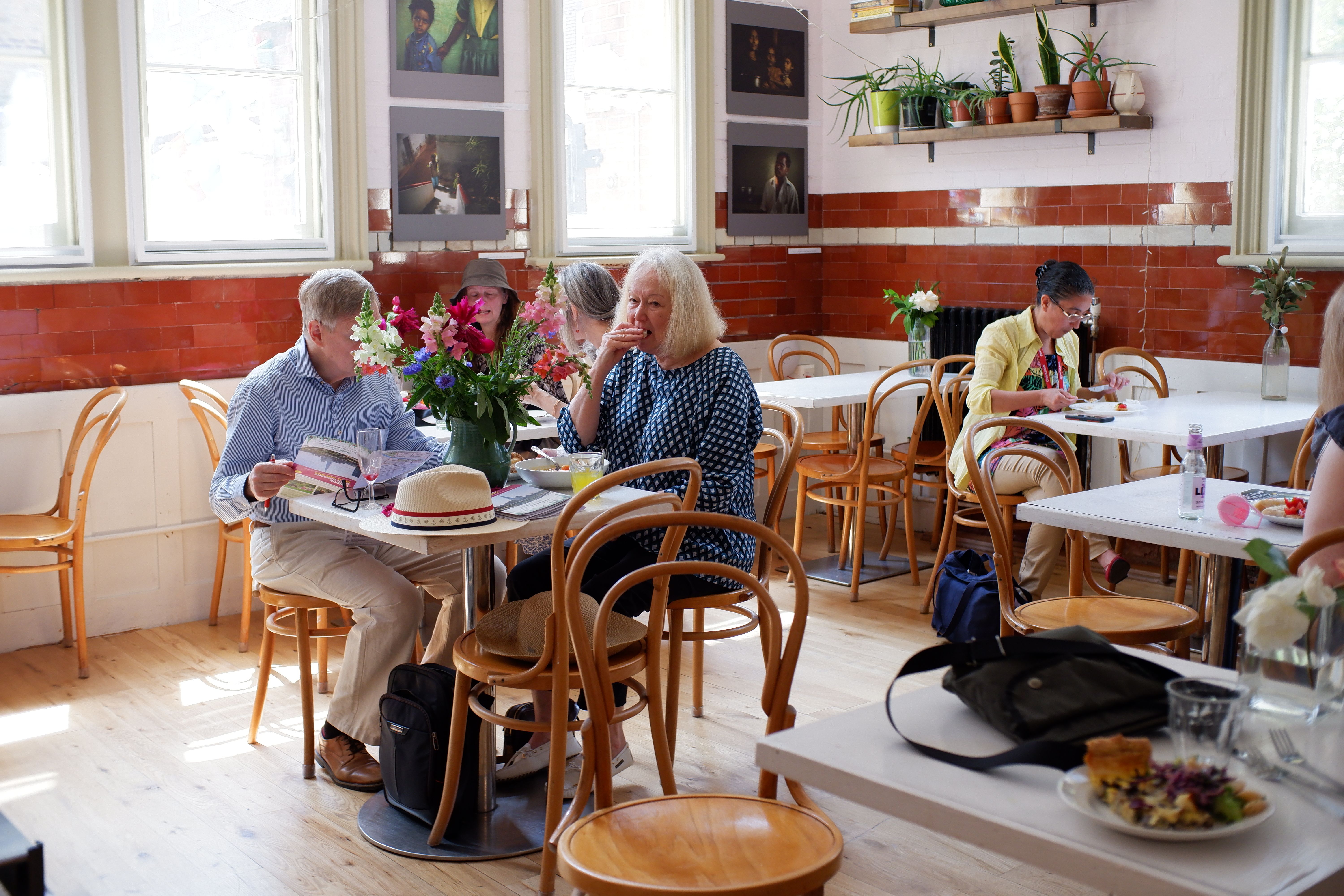 Inviting café at Jamyang Buddhist Centre, perfect for networking and casual luncheons.