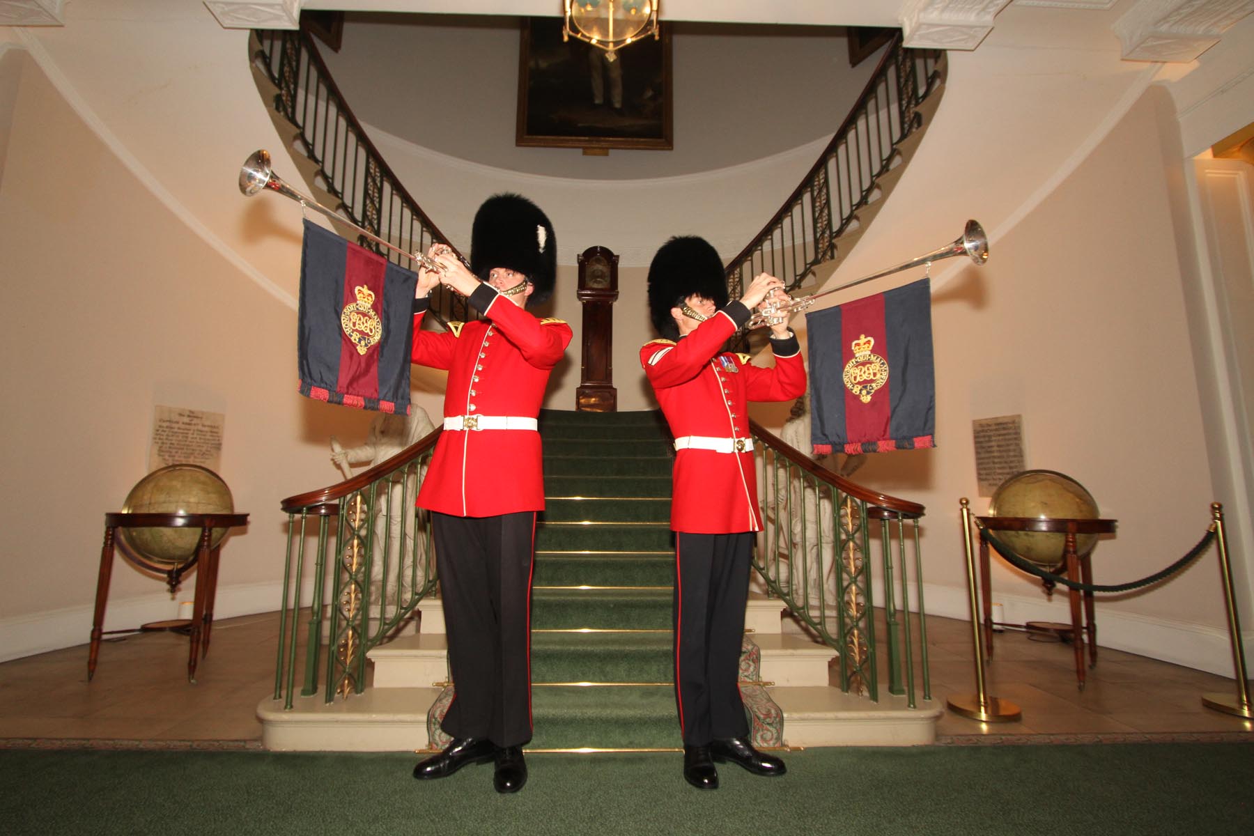 Ceremonial guards at Trinity House, ideal for elegant events and receptions.