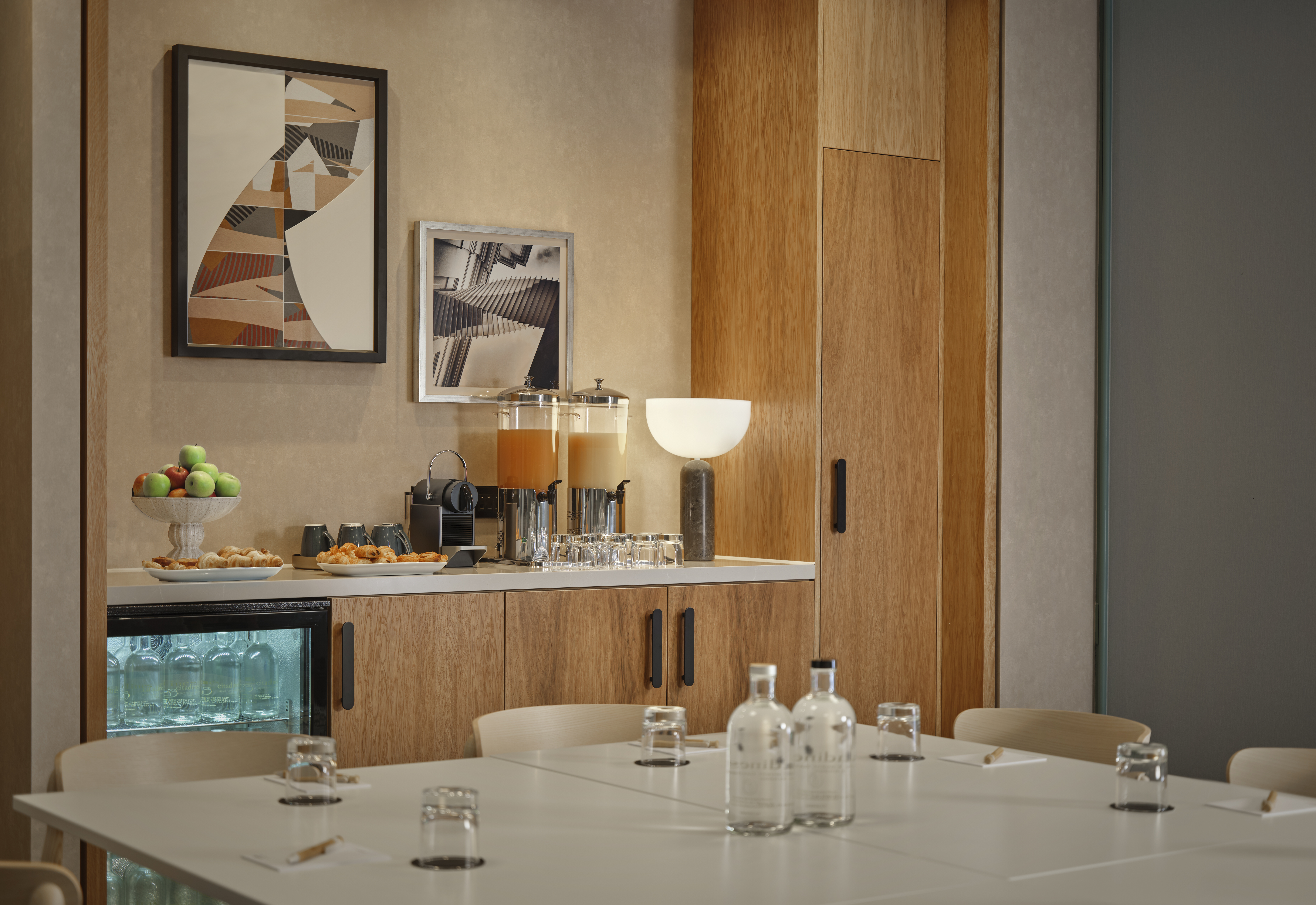 Creative hub meeting room in Citadines Holborn, London; modern decor for productive sessions.