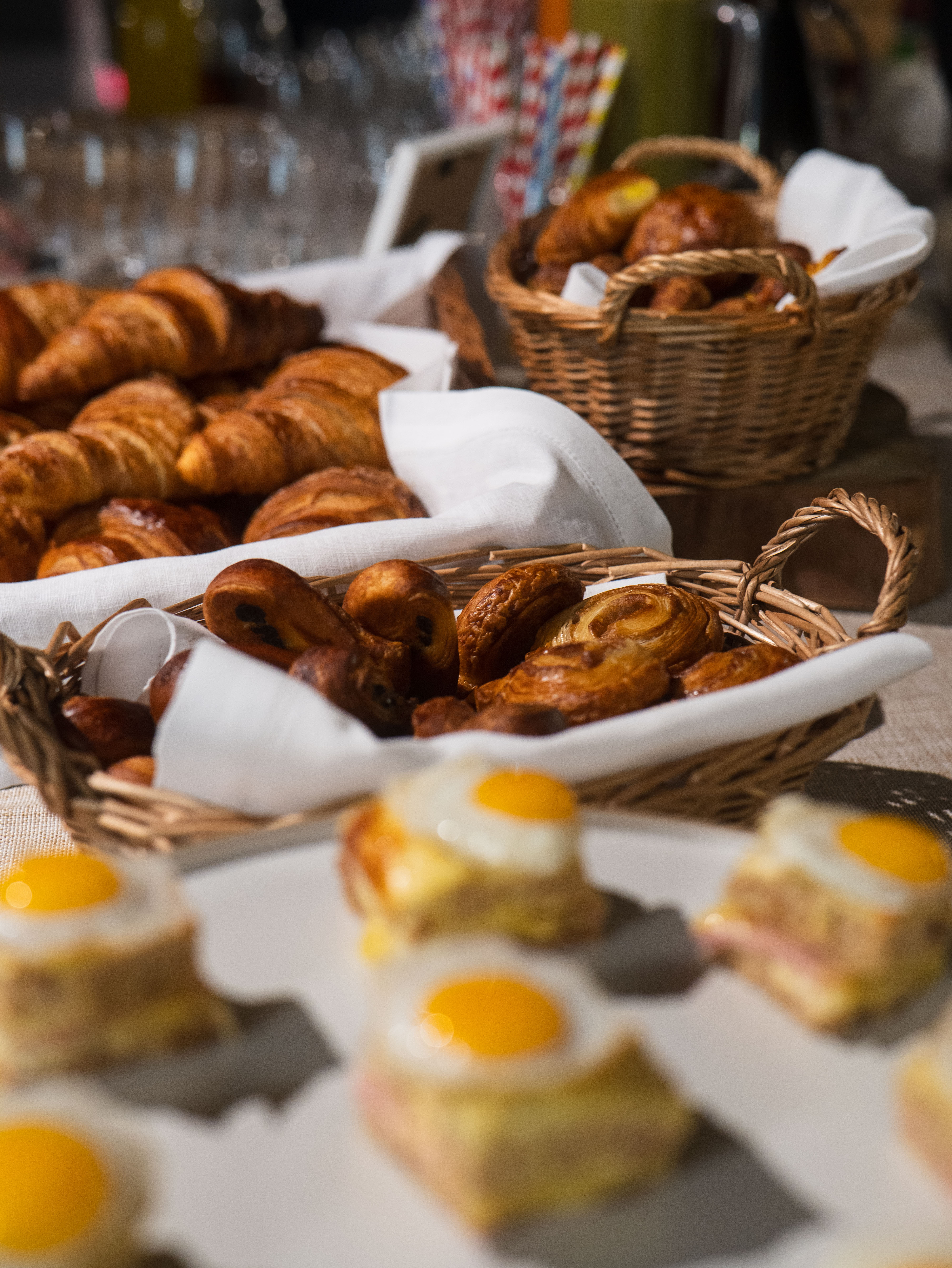 Indoor karting event space with pastries for meetings at K1 Speed Canary Wharf.