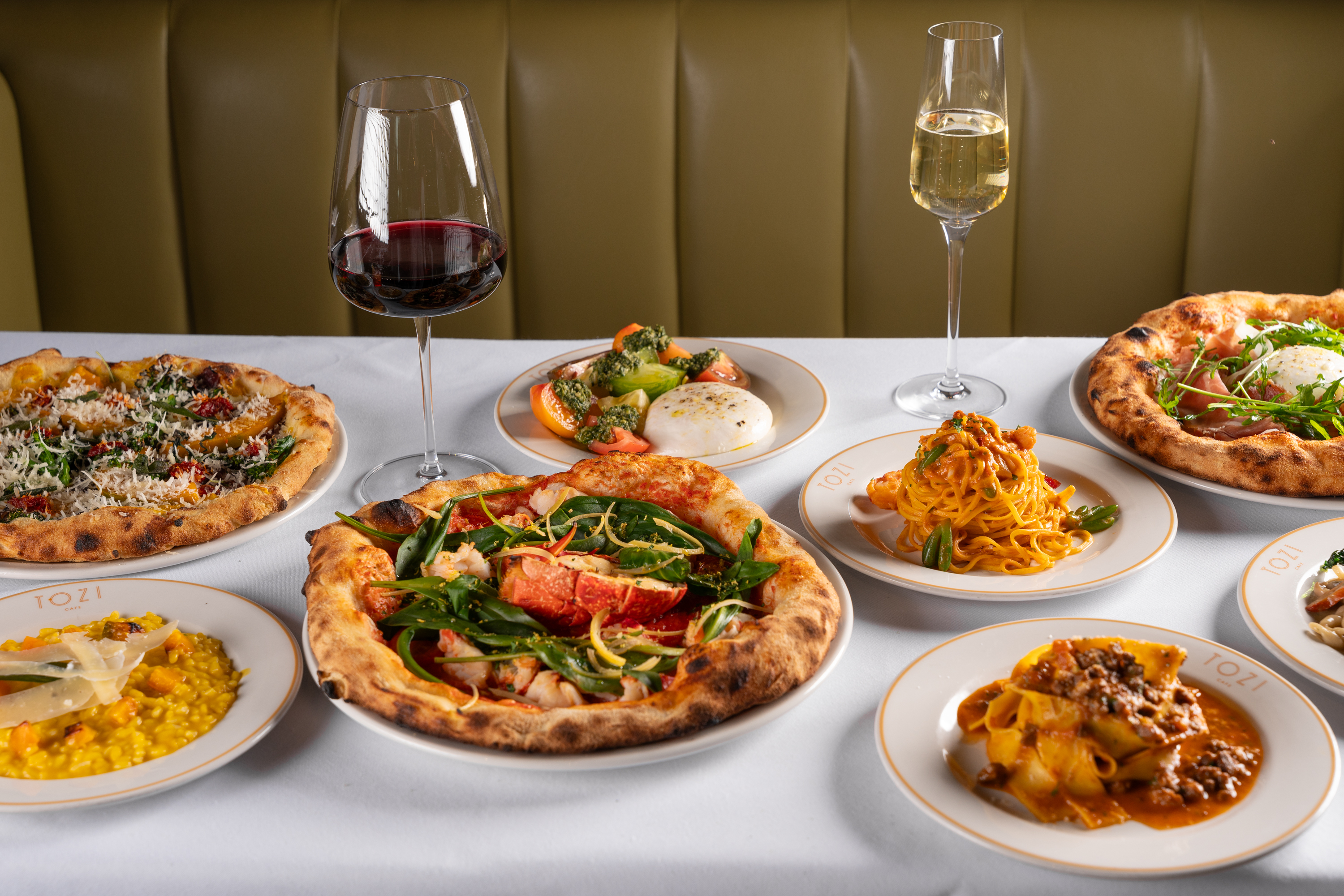 Gourmet dishes on Tozi Terrace, art'otel London for upscale corporate events and dinners.