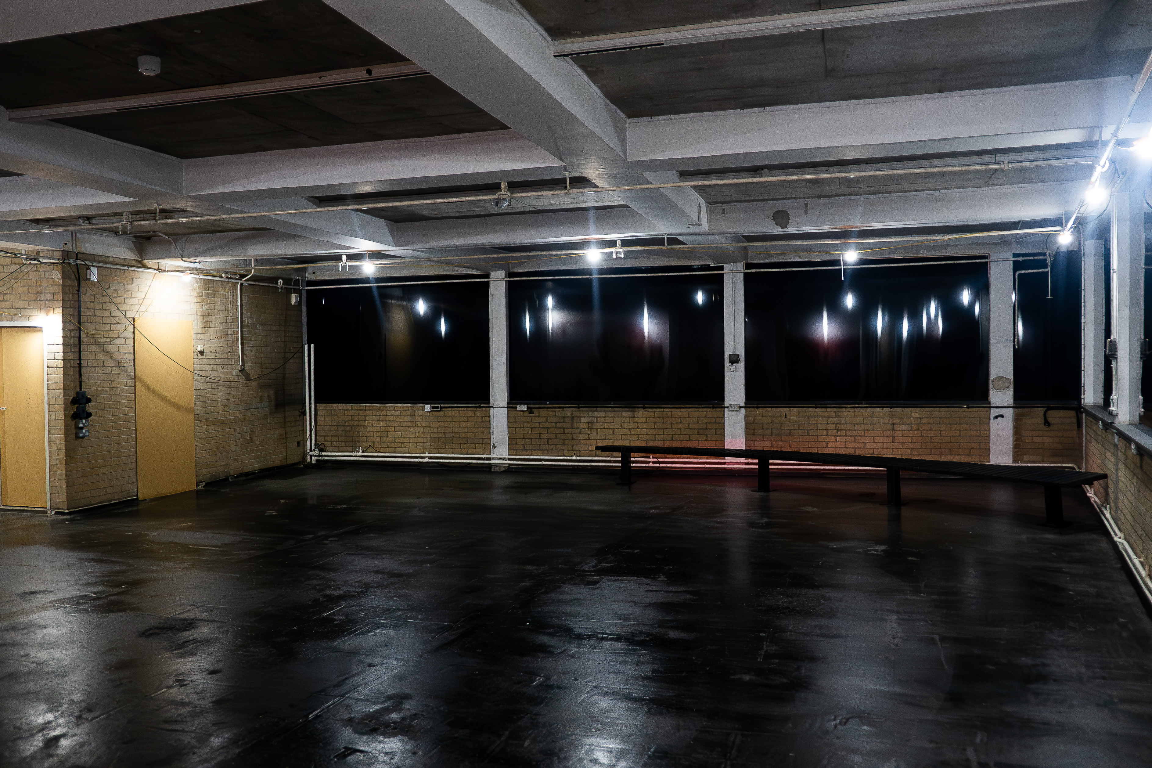 Spacious minimalist venue in Unlocked Shoreditch, perfect for creative events and gatherings.