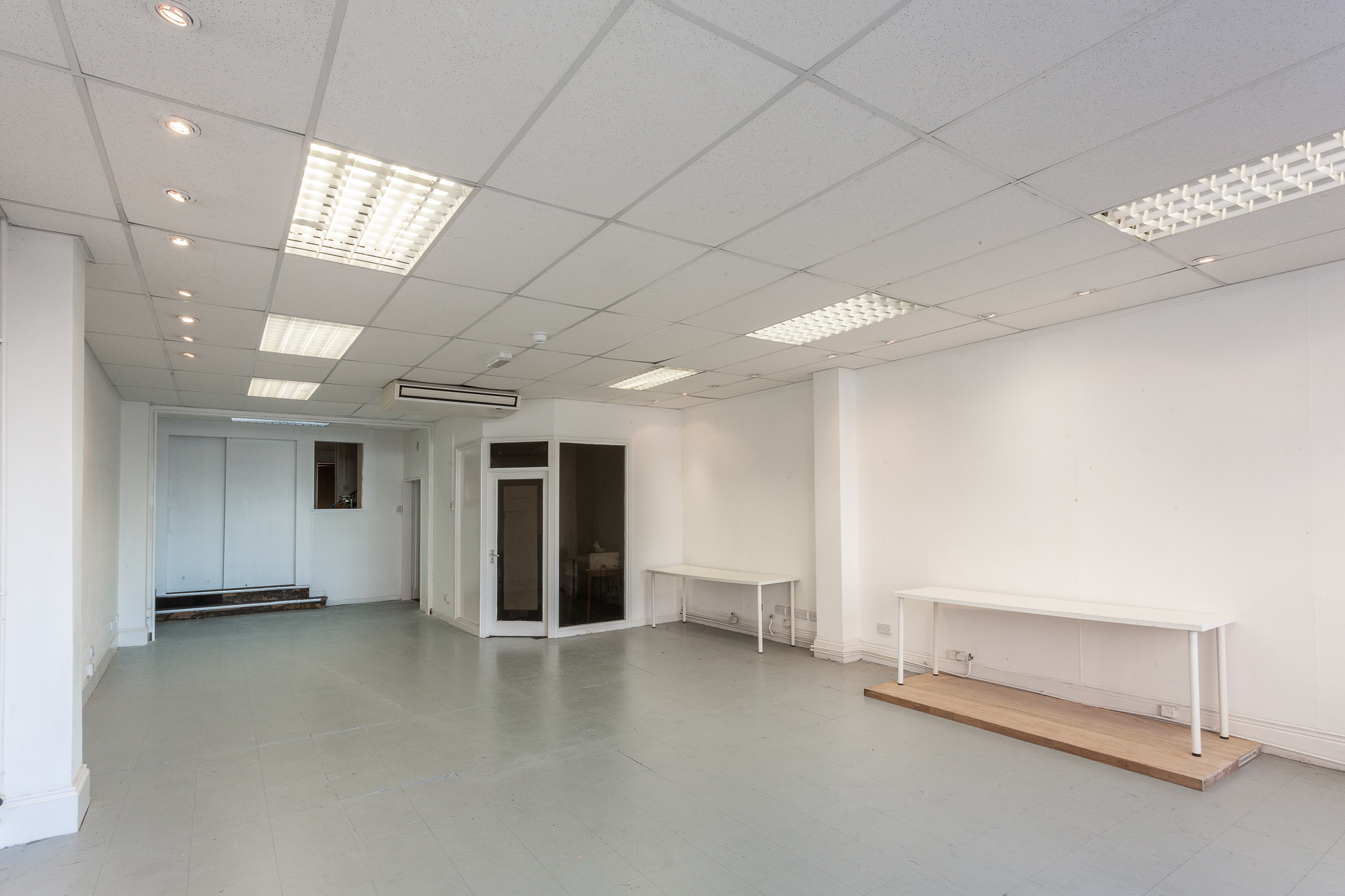 Industrial blank-canvas venue in Grow Plymouth for pop-up shops and workshops.