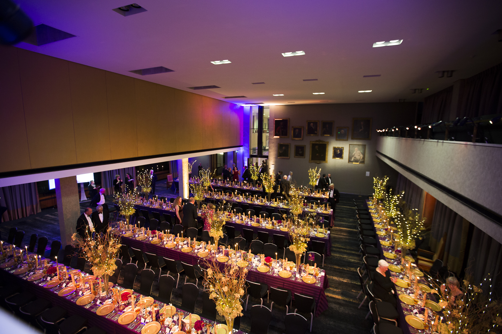 Elegant banquet hall at RCP London, ideal for upscale events and networking.