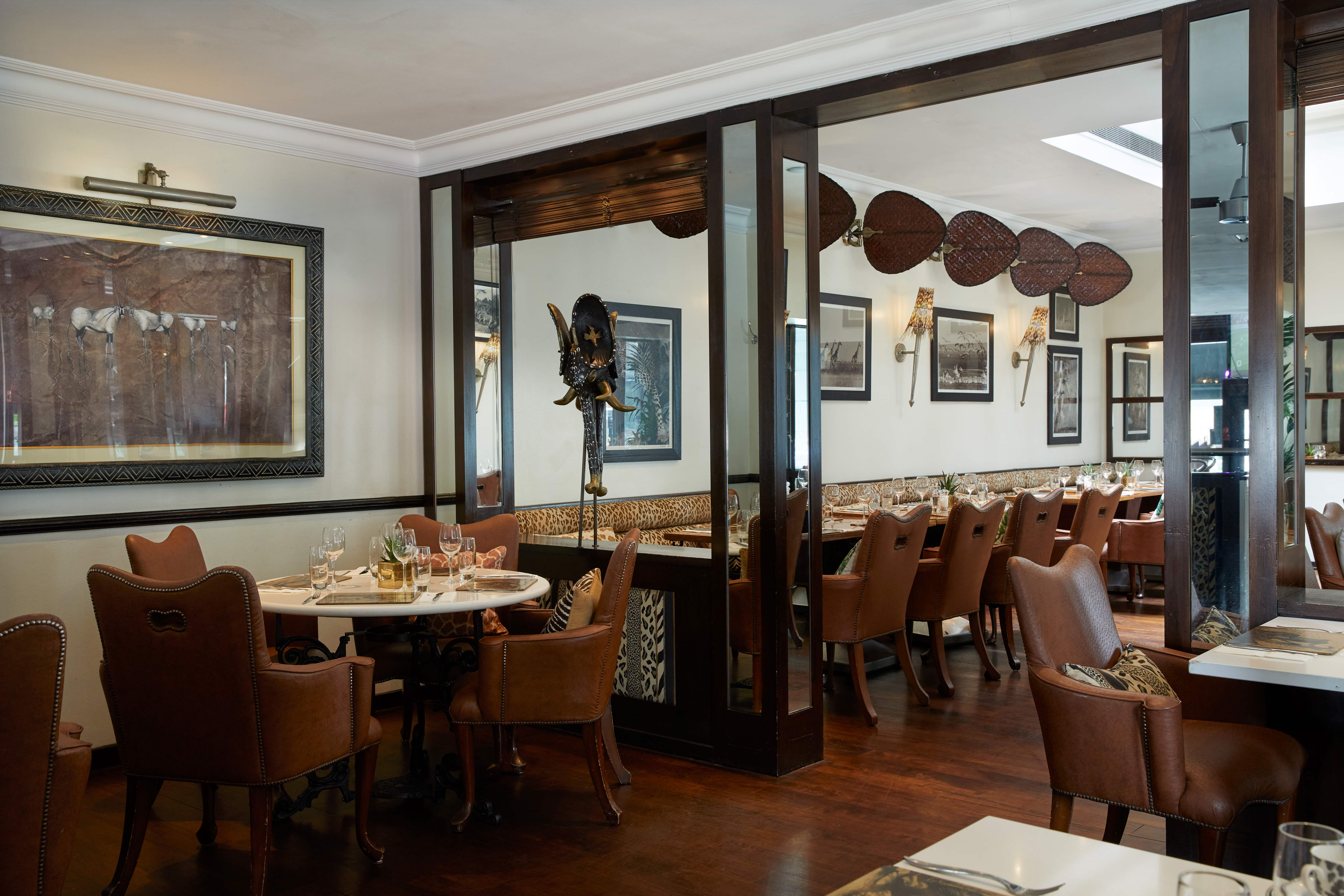 Sophisticated dining space at Upper Bar, ideal for corporate dinners and intimate events.