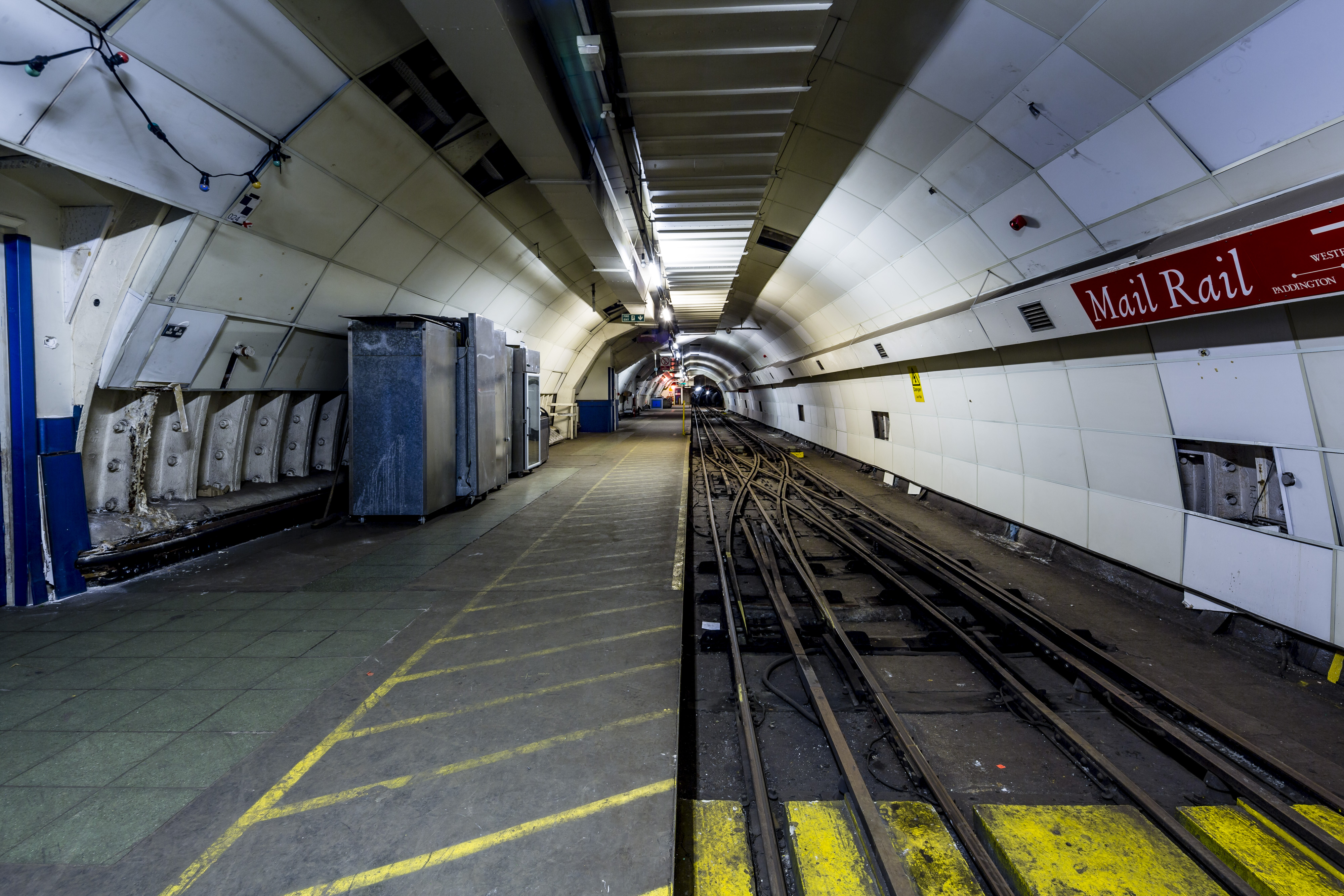 Empty underground station at The Postal Museum, ideal for unique events and creative setups.