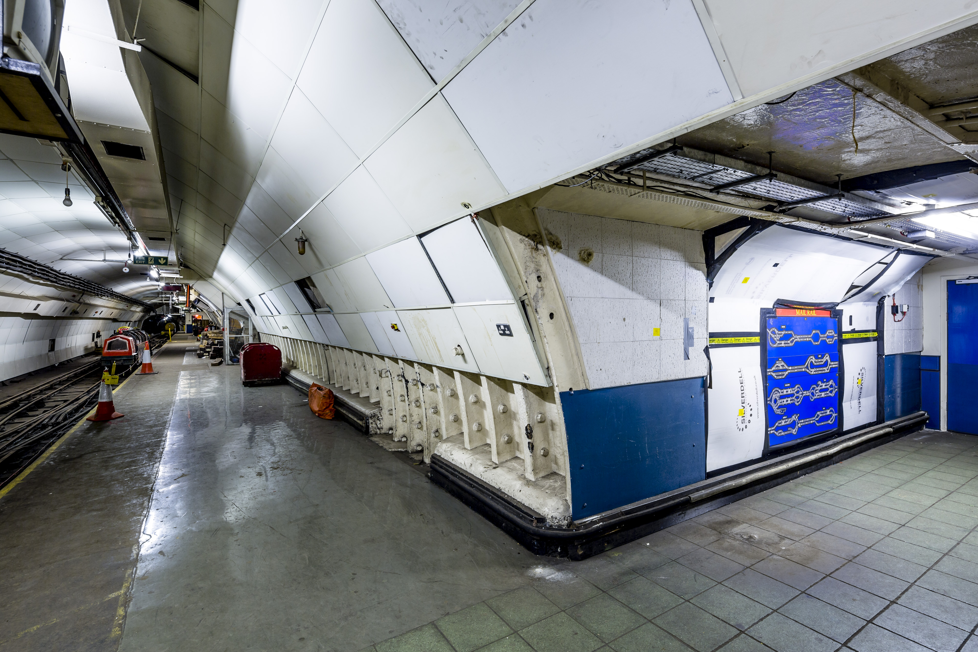 Underground event venue at The Postal Museum with industrial aesthetic for immersive experiences.