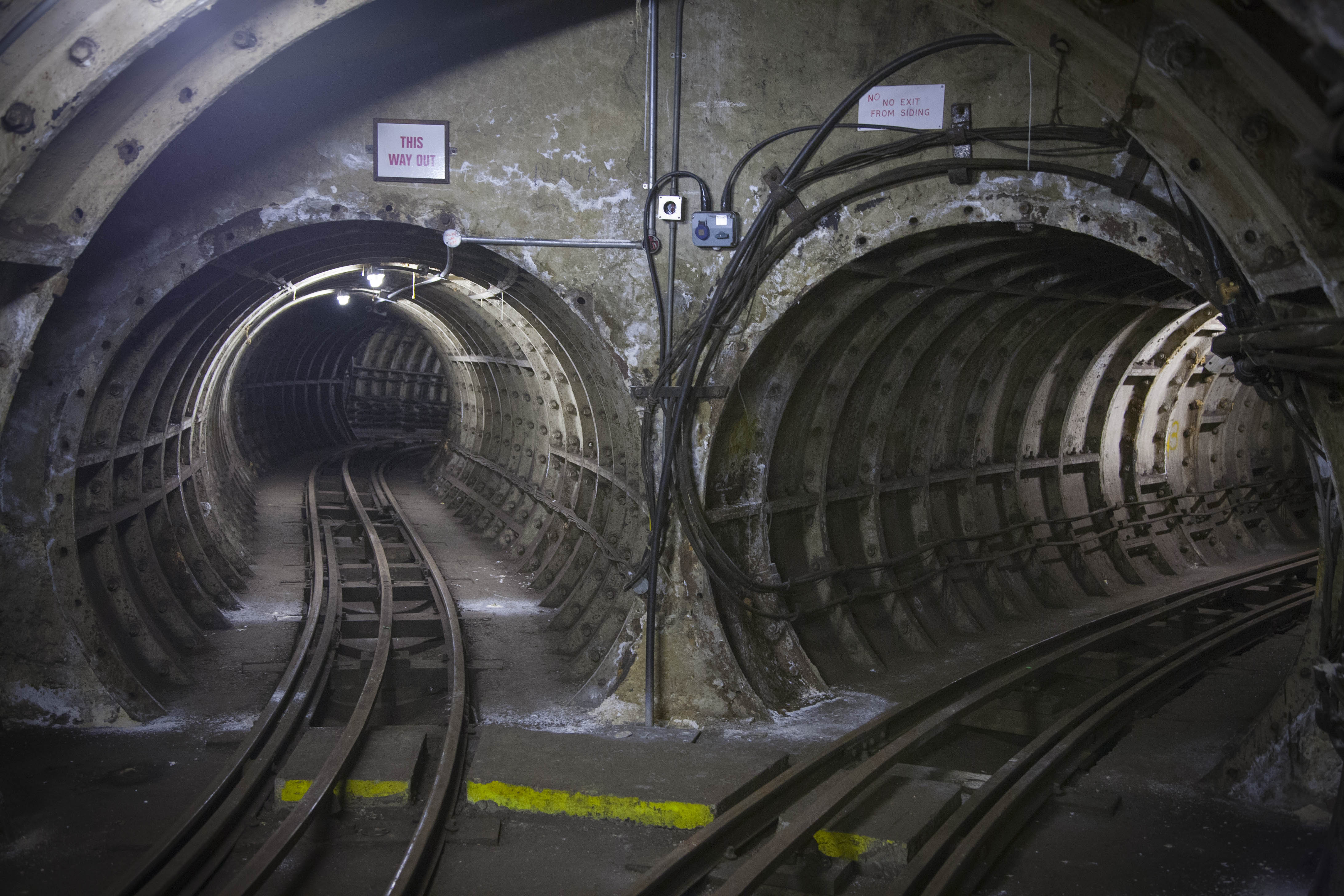 Underground tunnels at The Postal Museum, ideal for unique events and immersive tours.