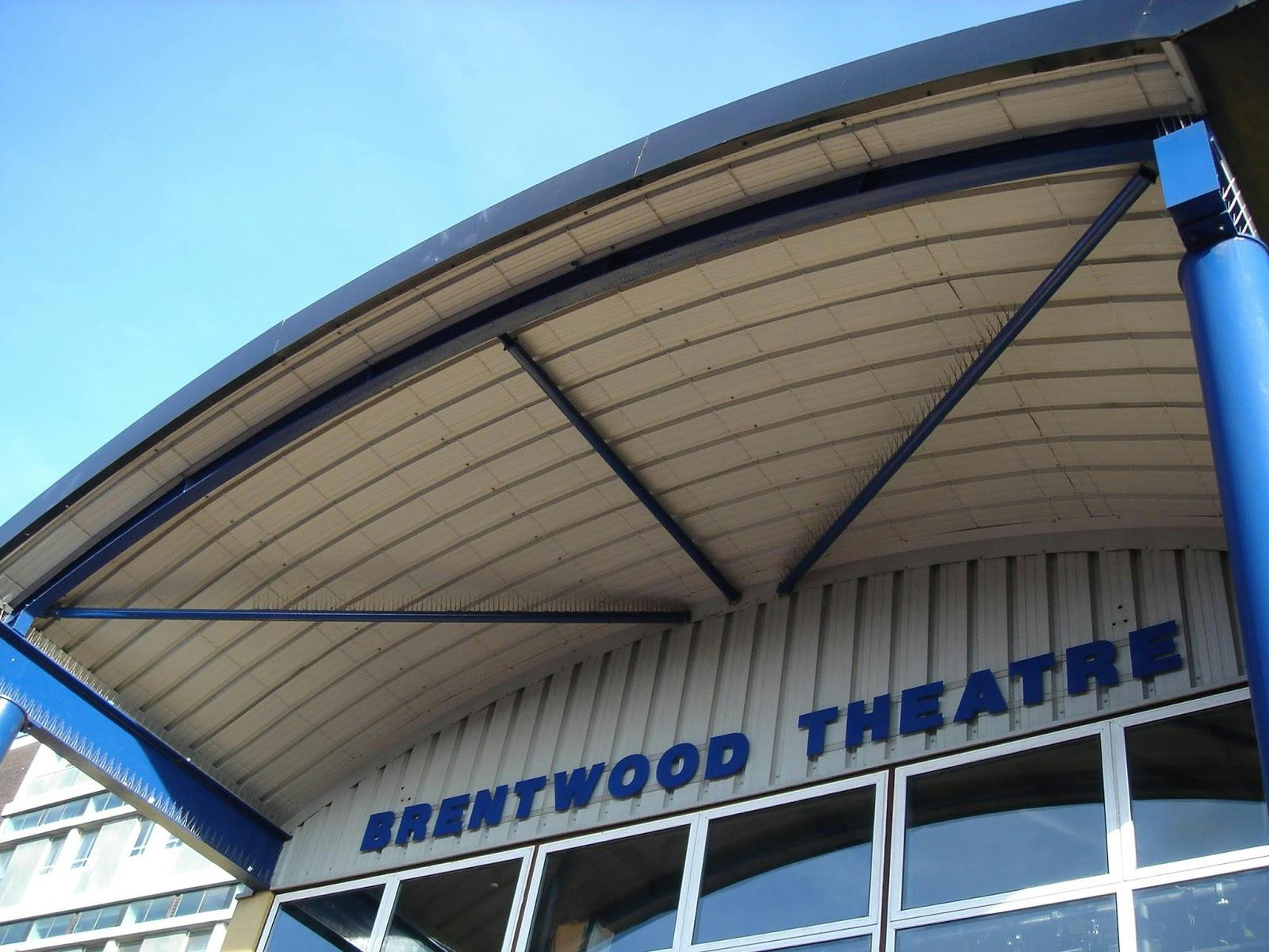 Brentwood Theatre exterior facade, ideal for community events and corporate presentations.