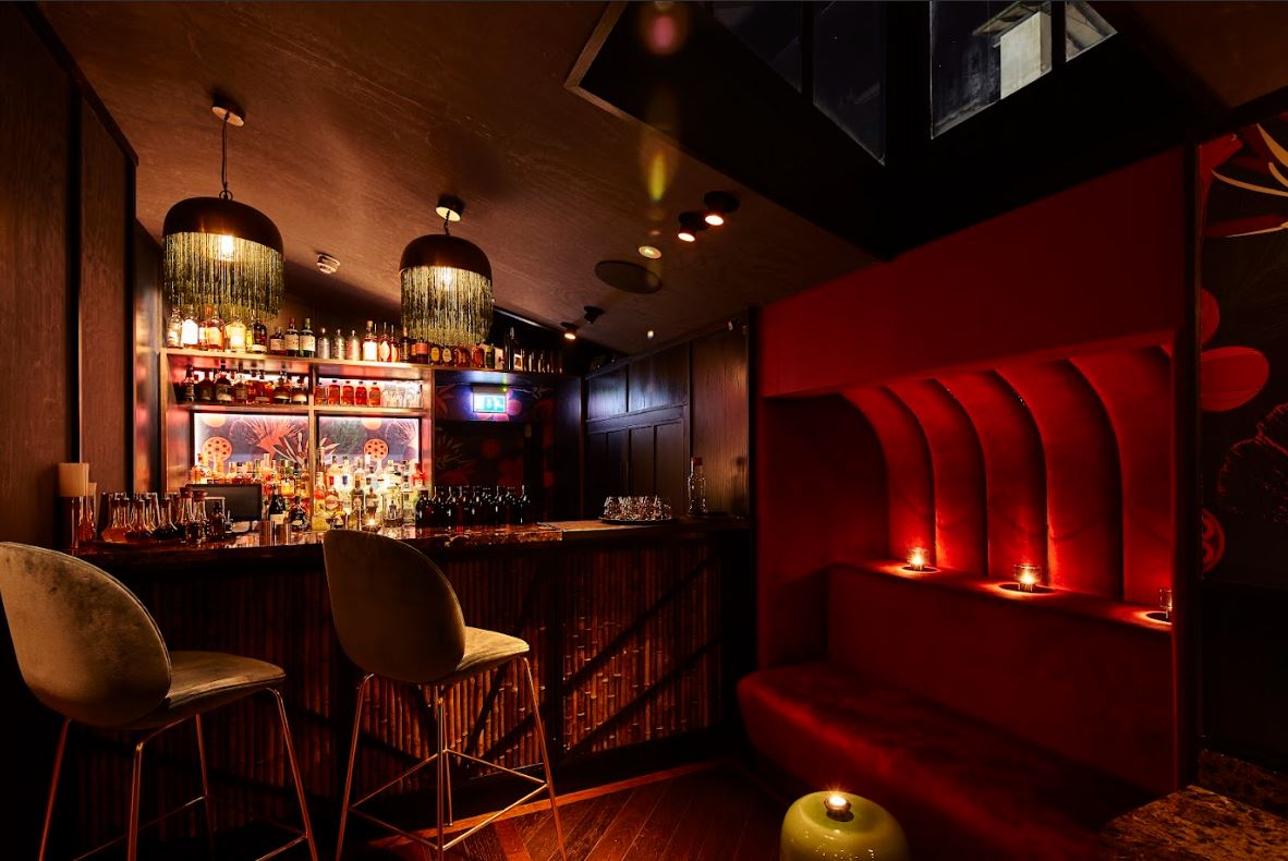 Chic bar at SUSHISAMBA Covent Garden, perfect for networking and gatherings.