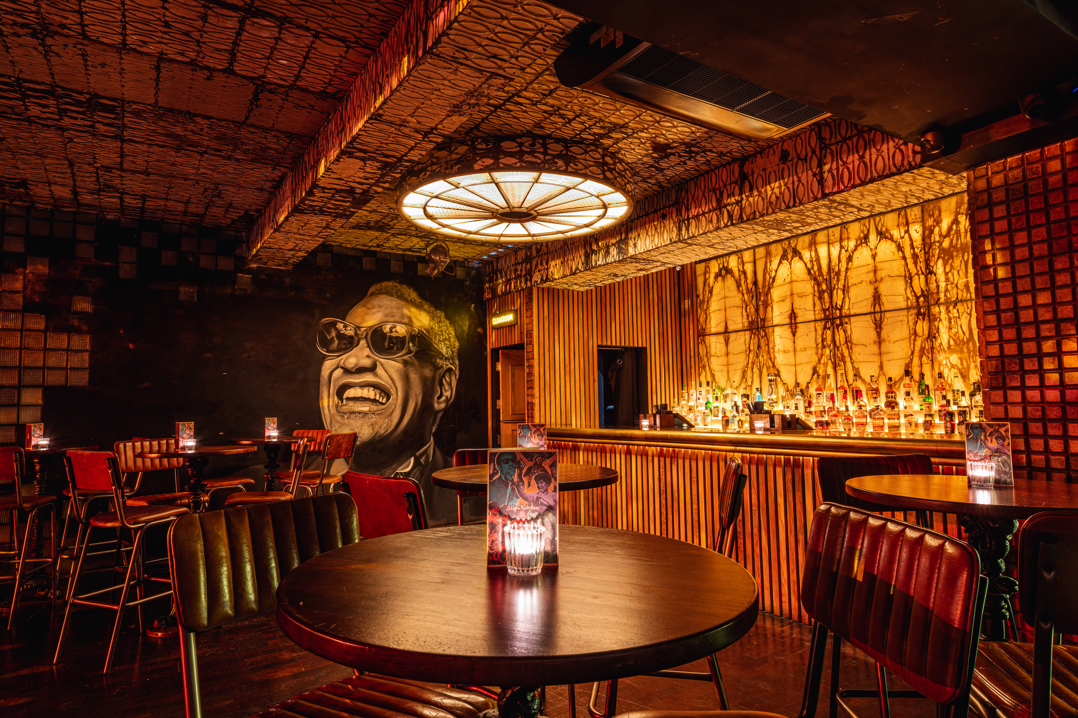 Stylish venue at Friday Night Live, warm lighting perfect for intimate events in Manchester.