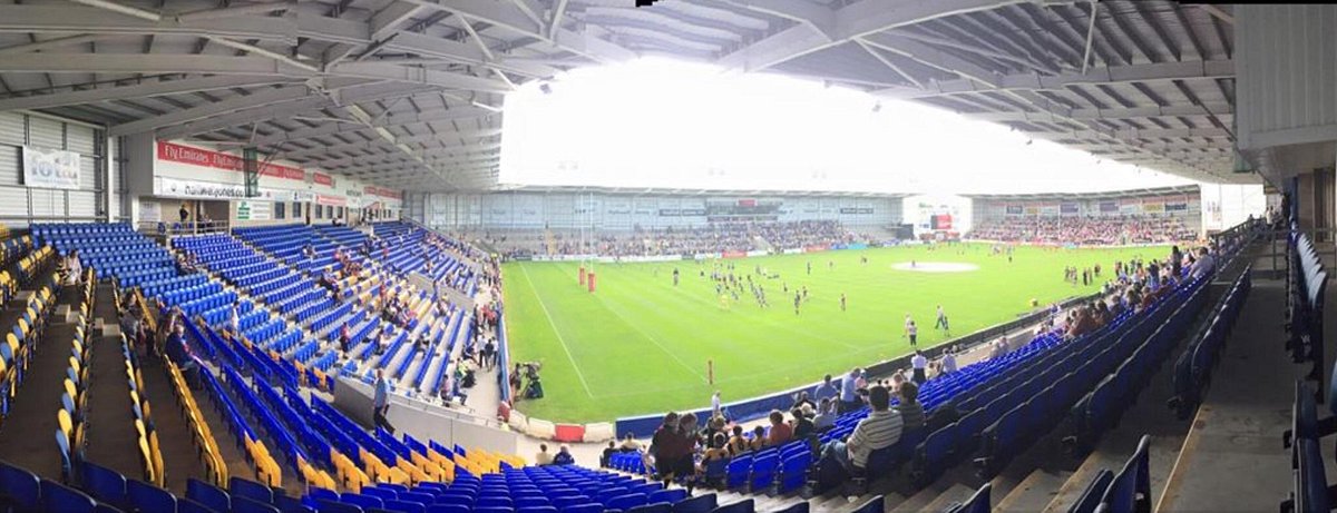 Halliwell Jones Stadium concourse: large-scale event venue with clear sightlines for activations.