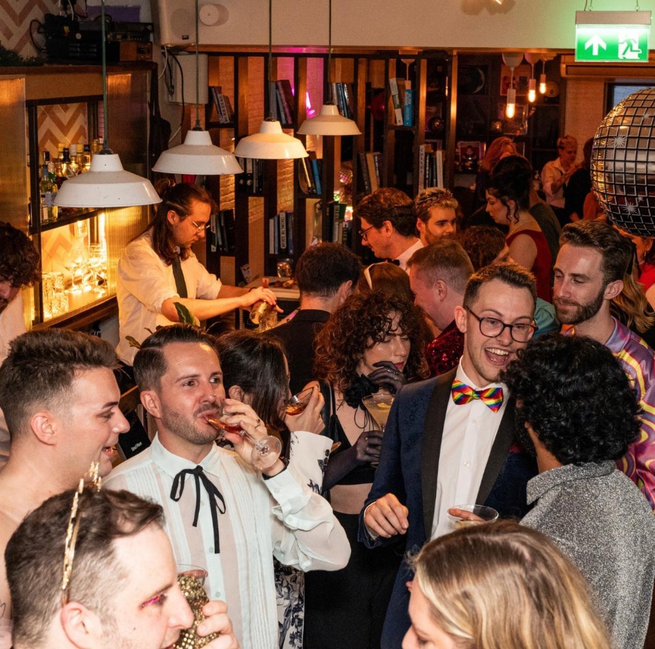 Full venue hire for a festive networking reception and evening corporate mixer at Simul Place.