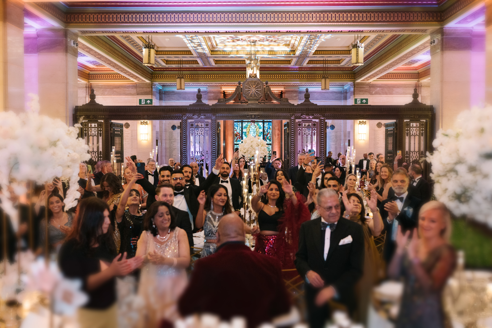 Alt tag: "Elegant gala in The Long Room with sophisticated decor and engaged attendees"