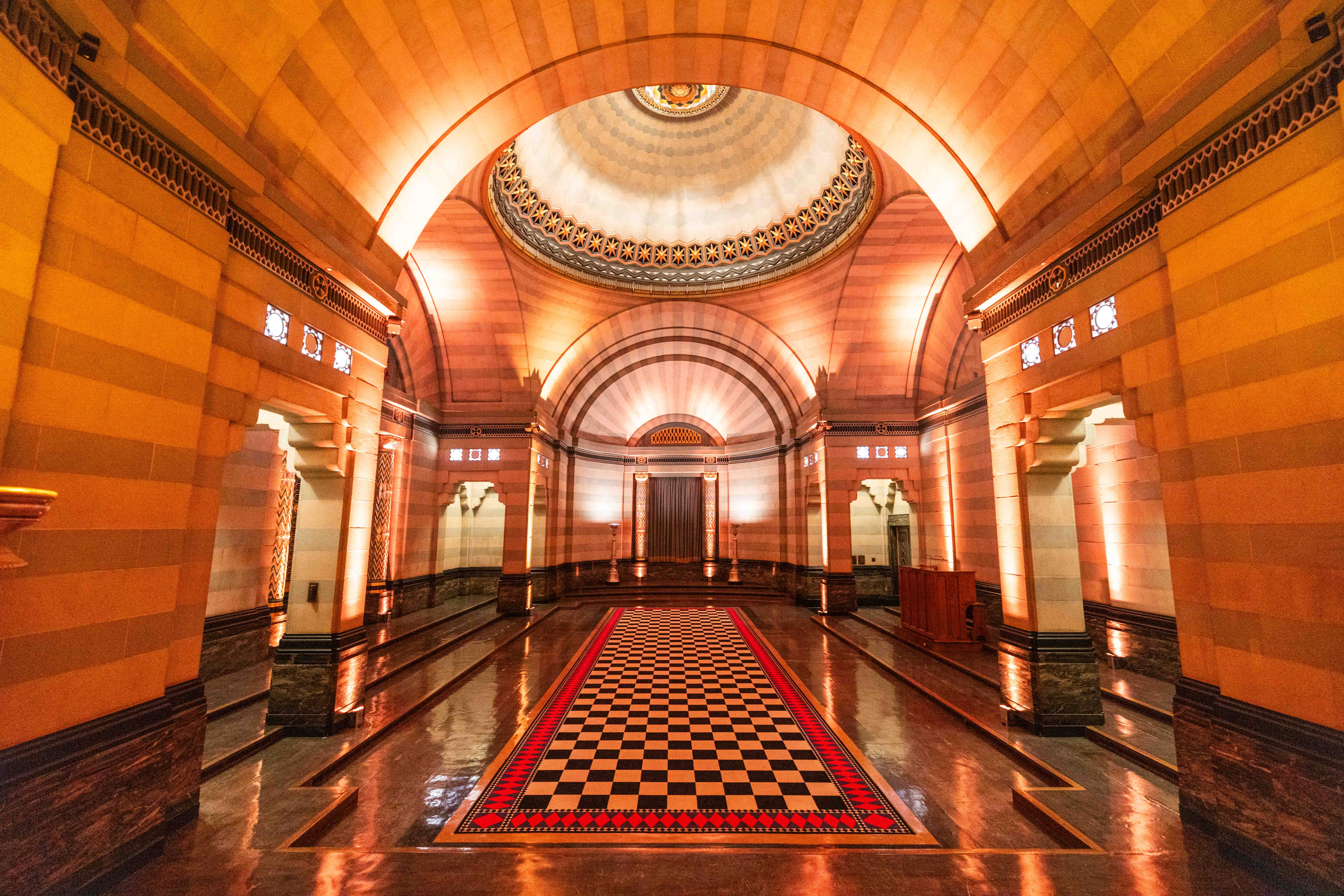 Elegant Egyptian Room at 60 Great Queen Street, perfect for upscale events and conferences.