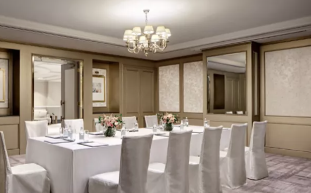 Elegant meeting room at The Mayfair, Langham London, ideal for corporate events.