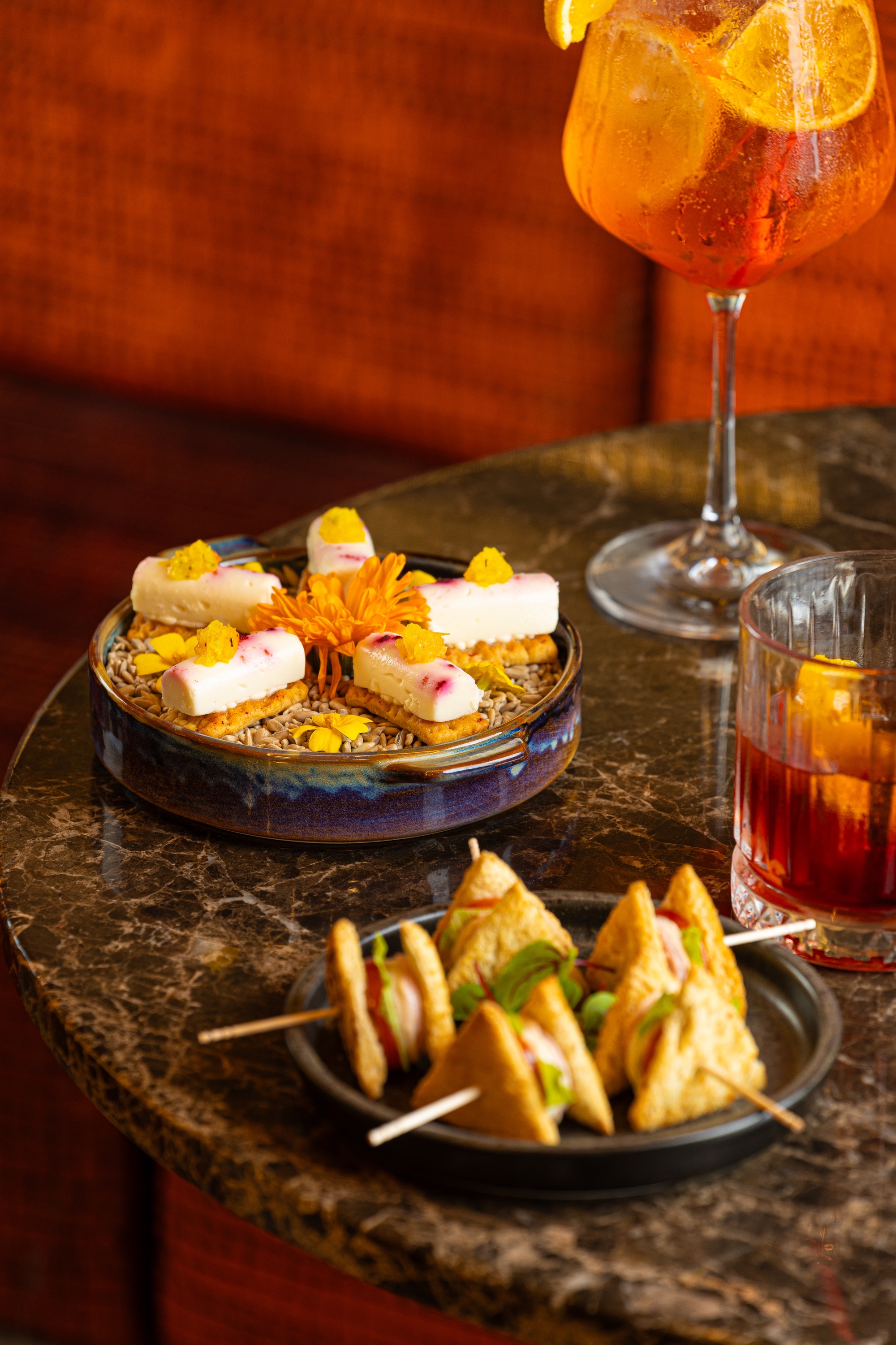 Gourmet hors d'oeuvres platter at Barnaby's Lounge Bar, perfect for cocktail receptions.