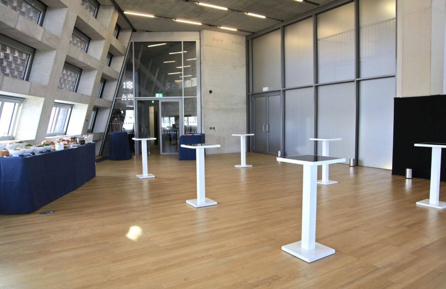 South Room at Tate Modern: polished wood floor, ideal for networking events and receptions.