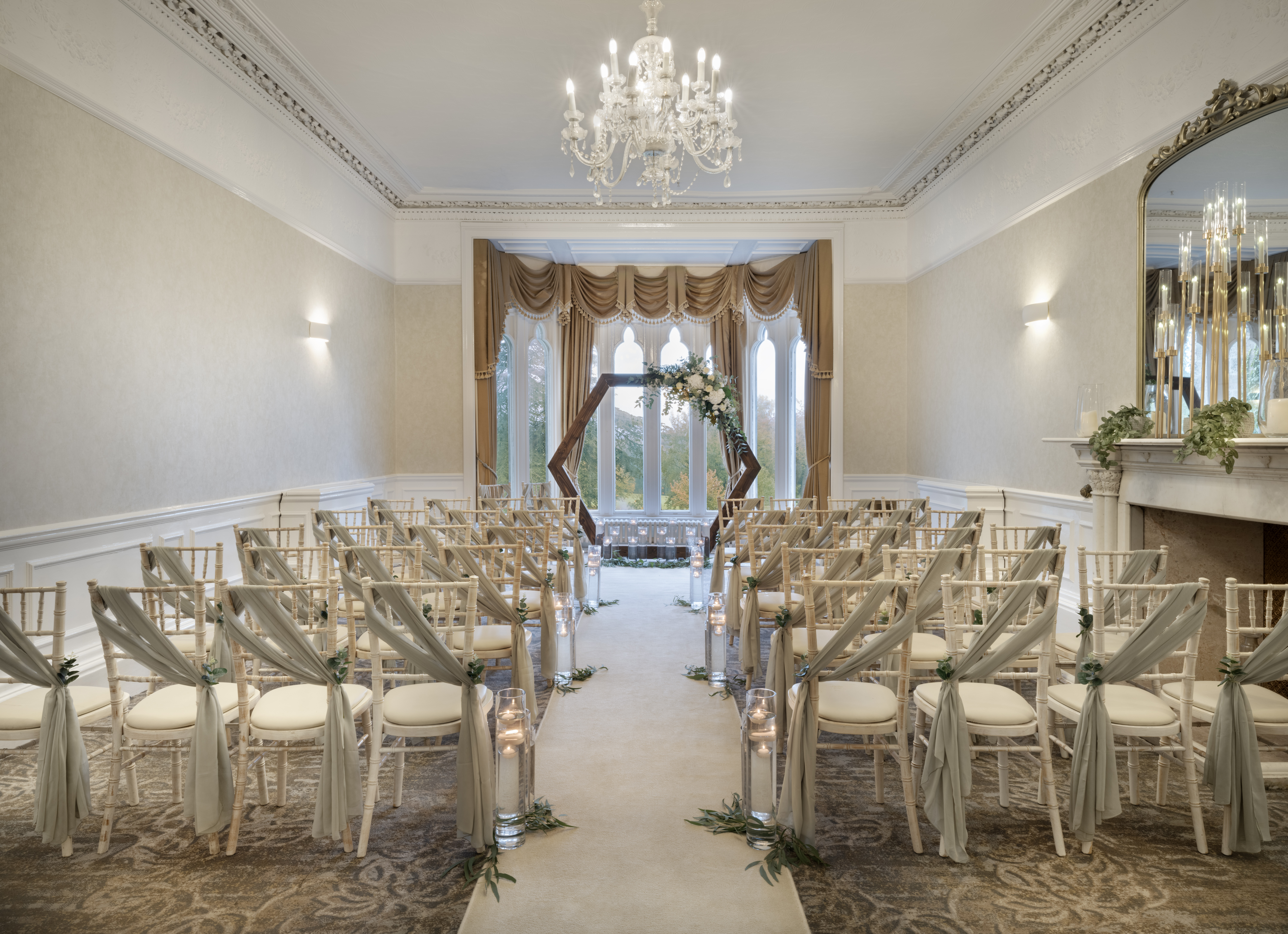 Elegant Morley Room at Delta Hotels, ideal for weddings and formal gatherings.